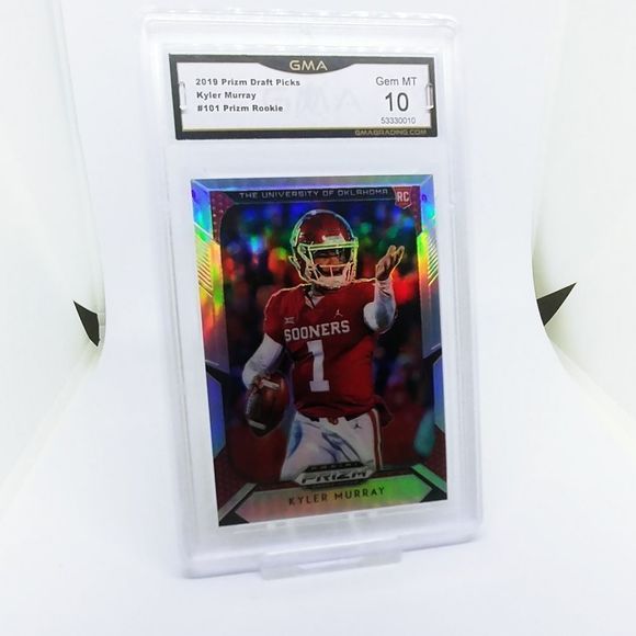 2019 Prizm Drafts Picks Kyler Murray #101 Prizm Rookie GMA 10 - Picture 2 of 4